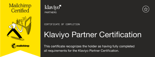 Klaviyo and Mailchimp Certified