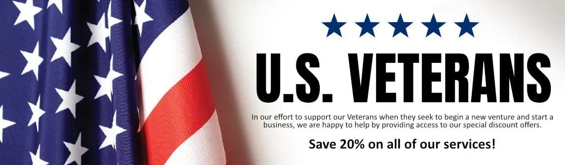U.S. Veterans save 20% off on all of our services.